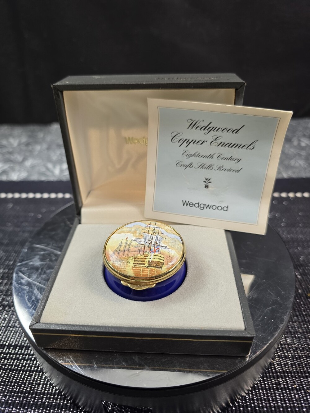 Wedgewood Copper Enamels Collectible Trinket Box